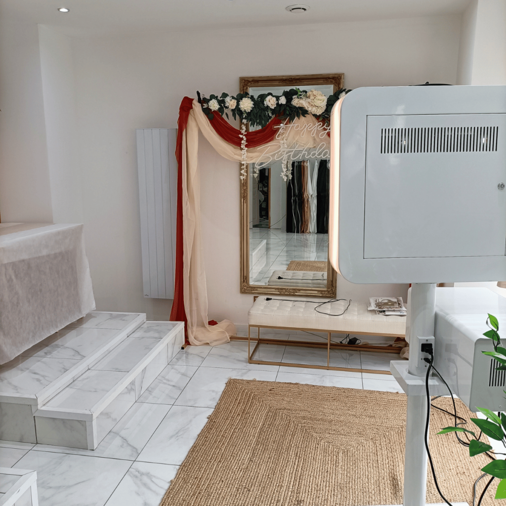 Location de borne photo photobooth pour anniversaire magasin Le Havre