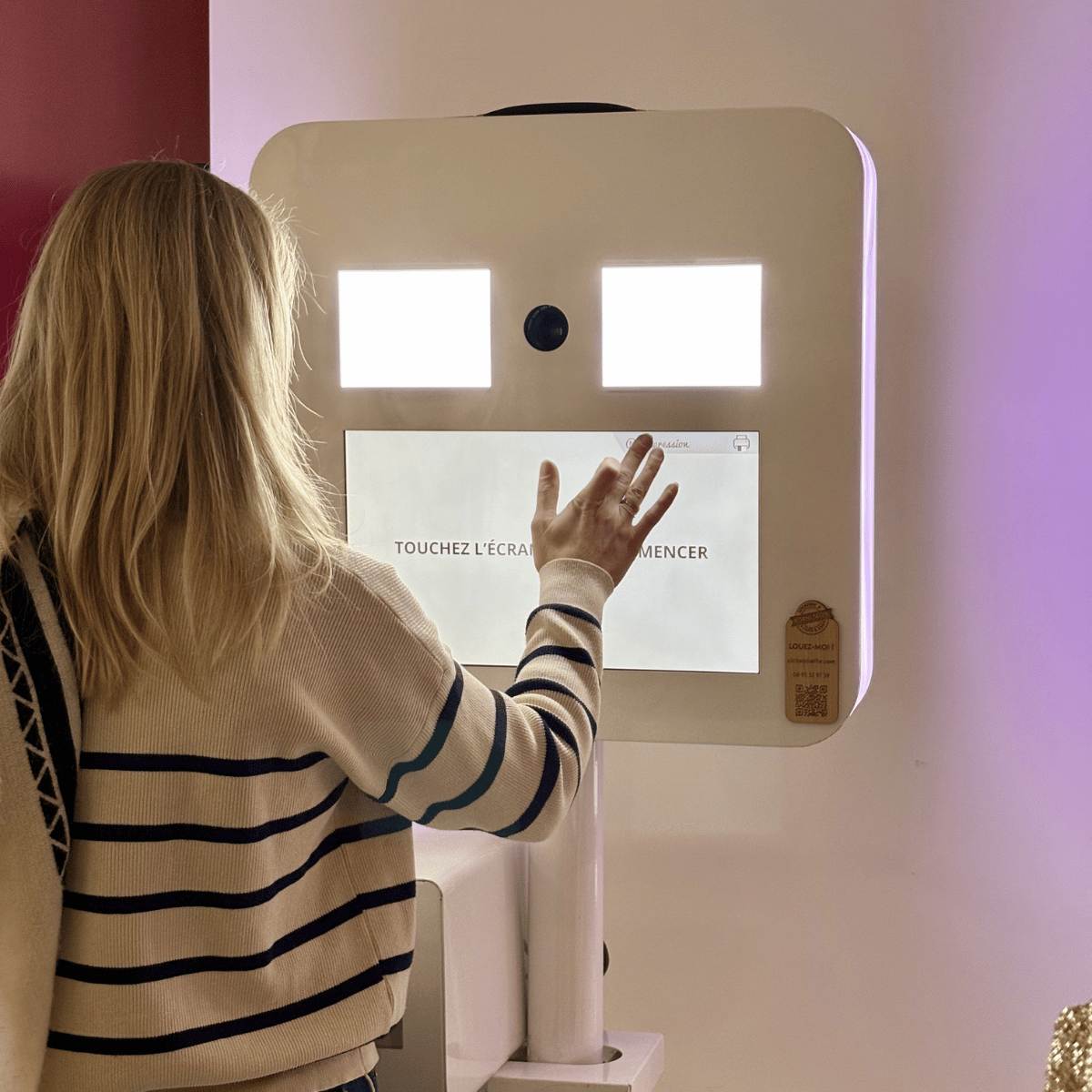 Location borne selfie pour octobre rose Mairie Le Havre