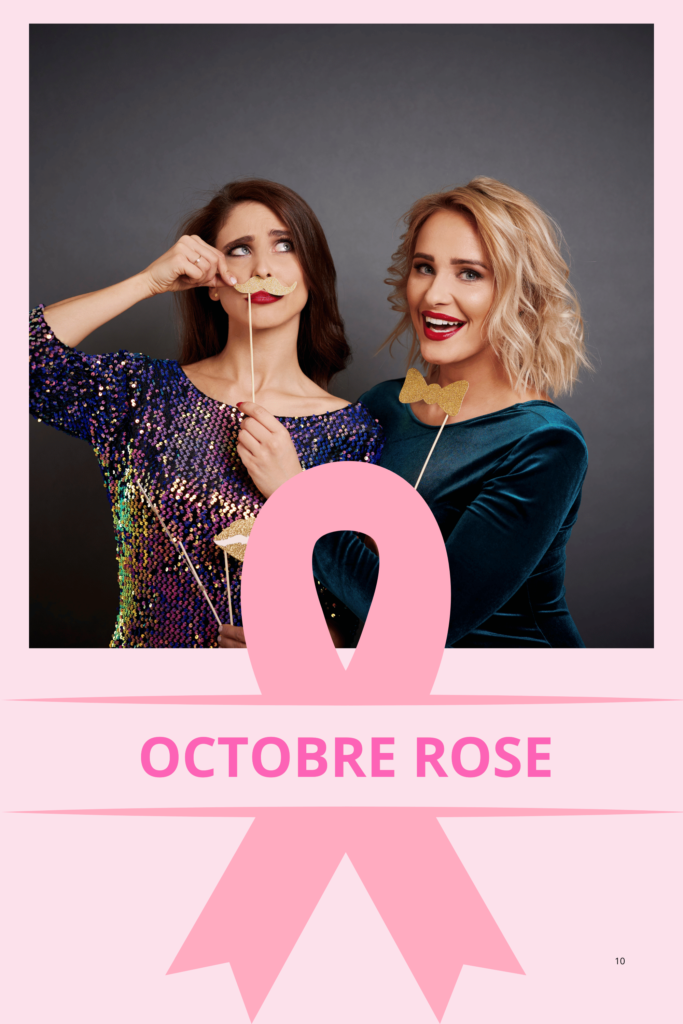 Template personnalisé pour location borne selfie Octobre Rose Le Havre