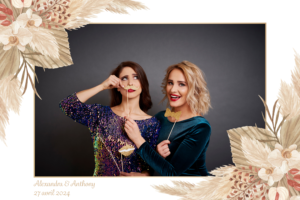 Photo personnalisée pour photobooth mariage Le Havre